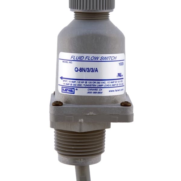 Harwil Q-8N / Q-8CR Flow Switch, 8 to 1900 GPM, 1 in to 10 in Pipe
