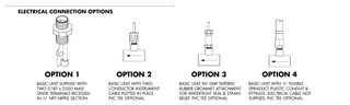 Harwil Q-12 electrical connection options diagram